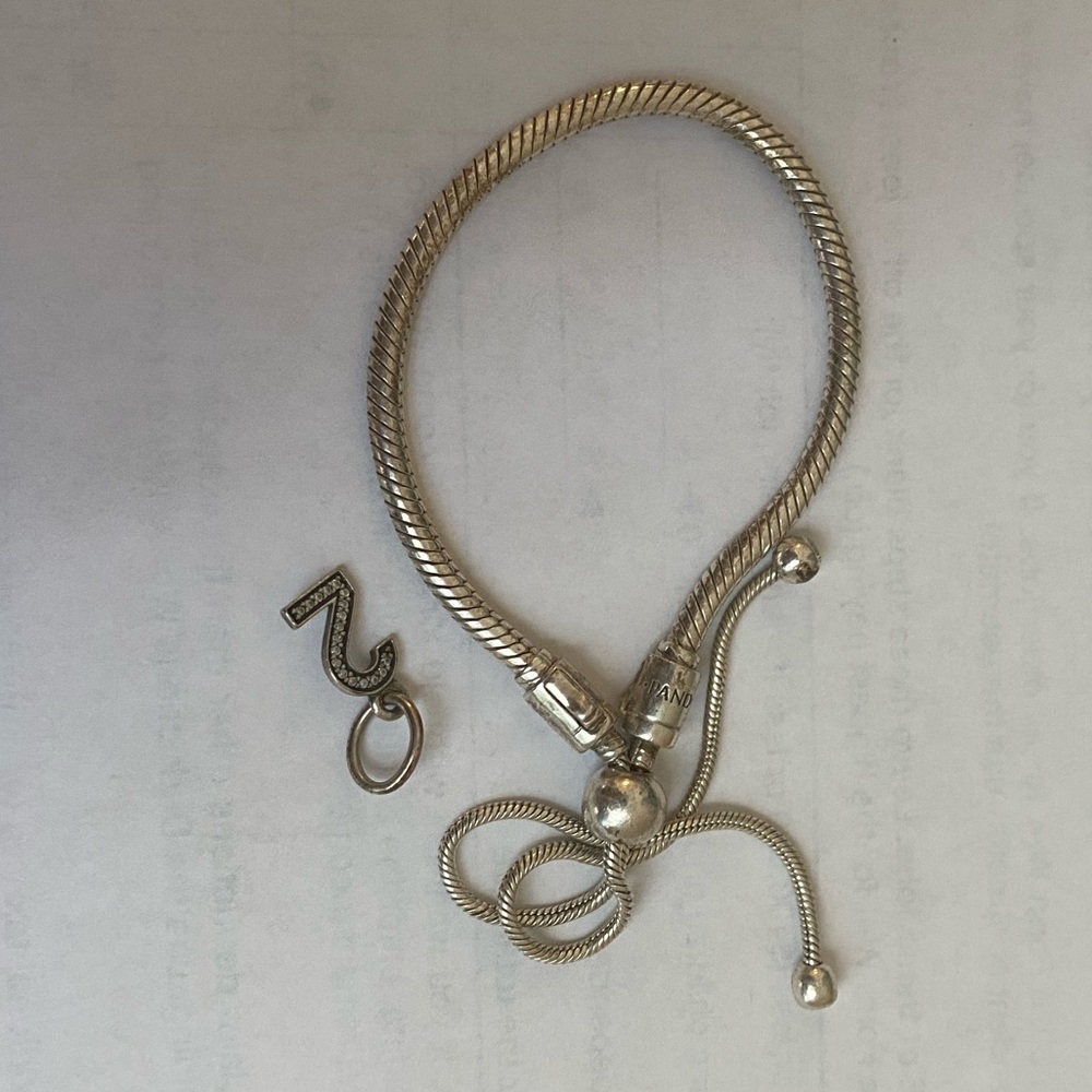 Number 2 charm from Pandora